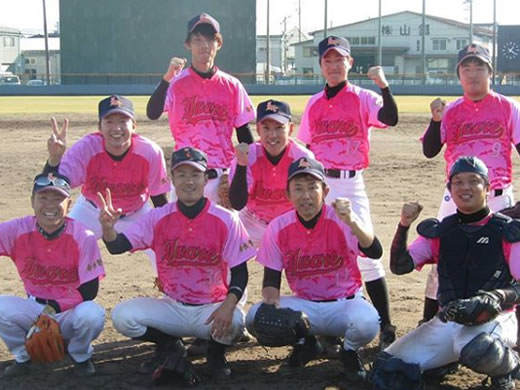  奈良県内の福祉施設の職員で構成された野球チーム