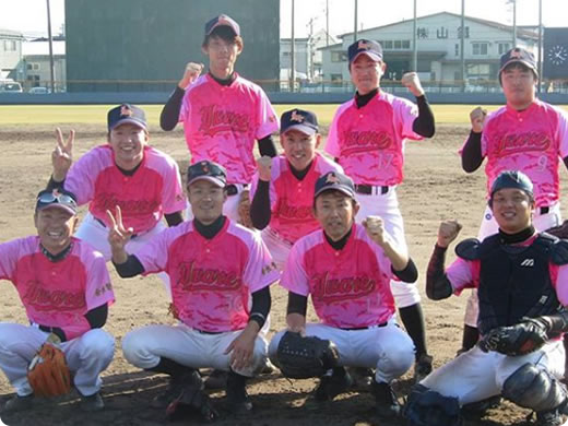 奈良県内の福祉施設の職員で構成された野球チーム